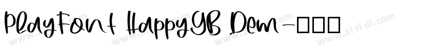 PlayFont HappyGB Dem字体转换